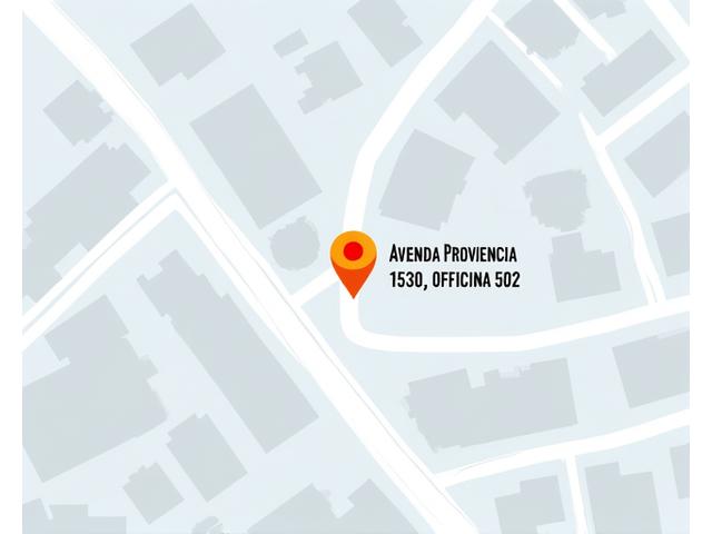 Ubicación de Finanzas Claras Chile en Avenida Providencia 1530, Oficina 502, Santiago, Región Metropolitana.